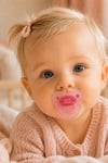 Wee Baby Akide Damaklı Silikon Emzik 6-18 Ay Pembe
