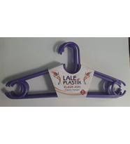 Lale Klasik Elbise Askısı 12'Li (1 Düzine )-Karışık Renklerde