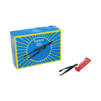 Taksun Tw-28 ( Siyah ) Metal Cımbız ( Şeffaf Pvc Kılıflı )