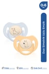 Wee Baby Duo Simetrik Uçlu Emzik 0-6 Ay No:1 (mavi - Sarı)
