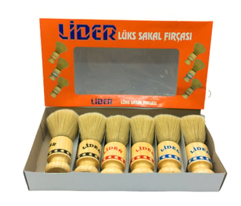 Lider-1102 ( Ahşap Saplı ) Sakal Fırçası