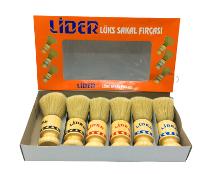 Lider-1102 ( Ahşap Saplı ) Sakal Fırçası