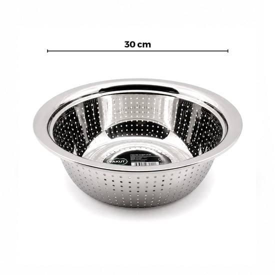 Yakut-10794 ( 30cm ) ( Kulpsuz ) Paslanmaz Metal ( Sepet ) Süzgeç
