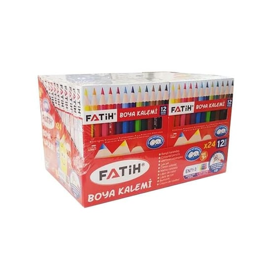 Fatih 12 Renk 1/2 Yarim Boy Boya Kalemi 33012