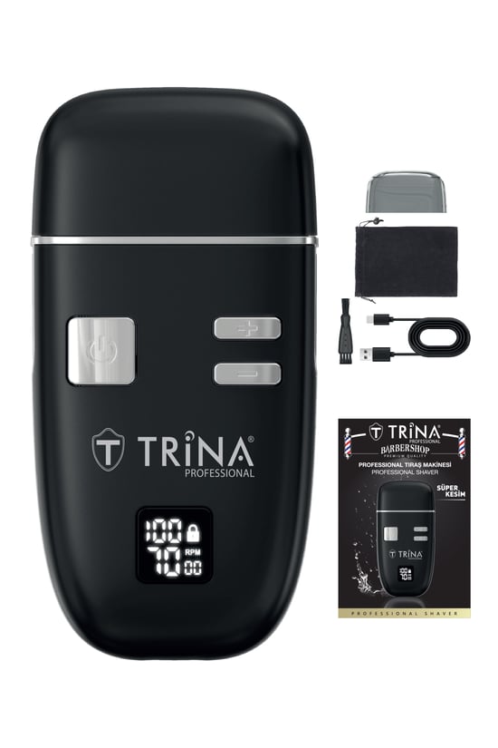 Trina Profesyonel Tıraş Makinesi Siyah TRNSKLKS0016BL