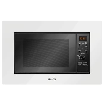 Simfer Md2360 23 Lt Beyaz Ankastre Mikrodalga Fırın