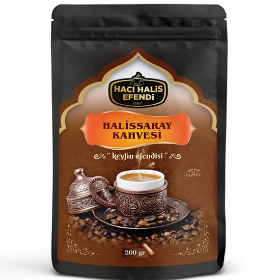 Hacı Halis Efendi Halissaray Kahvesi 200 Gr Yoğun Damla Sakızlı Yumuşak İçimli Gurme Karışım Kahve