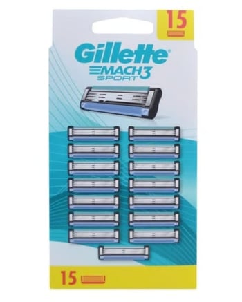Gillette Mach3 Sport Yedek Tıraş Bıçağı 15'li Kartela