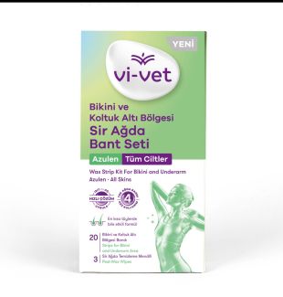 Vivet Bikini ve Koltuk Altı Bölgesi Sir Ağda Bant Seti
