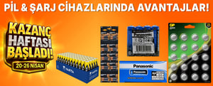 Pil ve Şarj Cihazlarında Fırsatlar! kampanya resmi