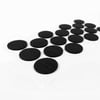 Furndiy Kendinden Yapışkanlı Yuvarlak Keçe 30 Mm Siyah 18 Parça