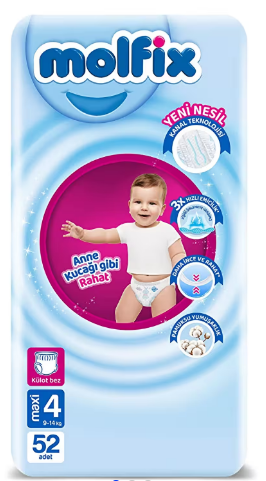 Bebek Bezi Külot Molfix No:4 Fırsat 9-14 Kg