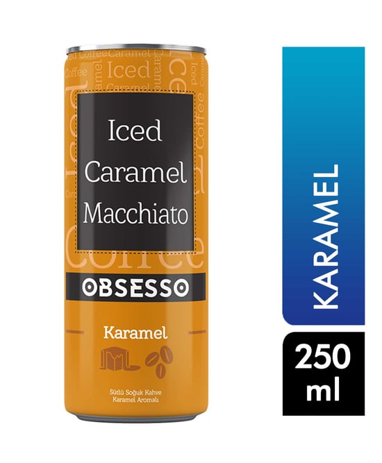 Obsesso Soğuk Kahve 250 Ml Sütlü Karamel Aromalı