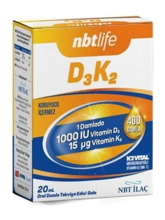 Nbt Life D3k2 Vitamin 20 Ml Oral Damla