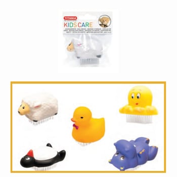 Titania Kids Care Çocuk Tırnak Fırçası - Hayvan Figürlü Yumuşak Kıllı Hijyen Fırçası