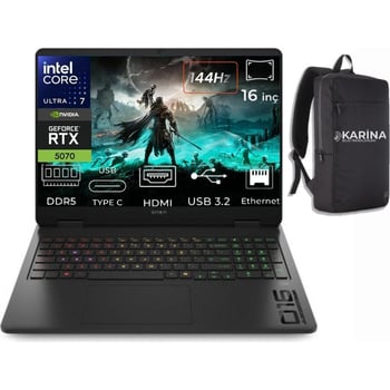 Hp Omen 16-am0047nt Ultra 7 255h Cd8m5ea-k07 64gb 2tb Rtx5070 8gb Freedos 16" Wuxga Gaming Laptop
