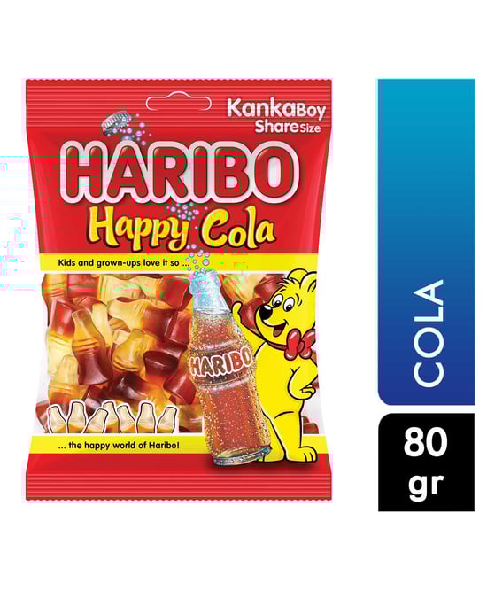 Haribo Yumuşak Şekerleme 80 gr Happy Cola