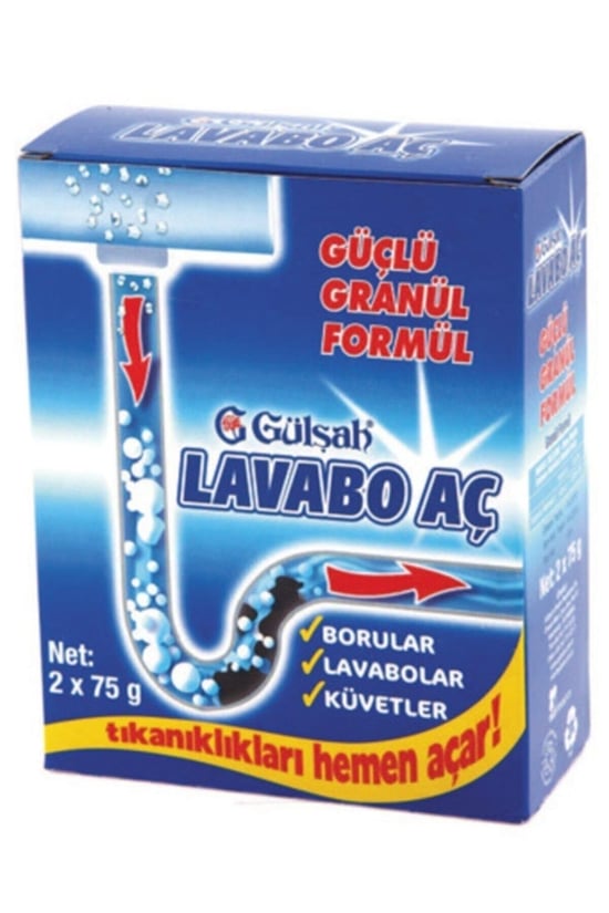 Gülşah Lavabo Açıcı Granül Lavabo Açıcı 2*75 Gr