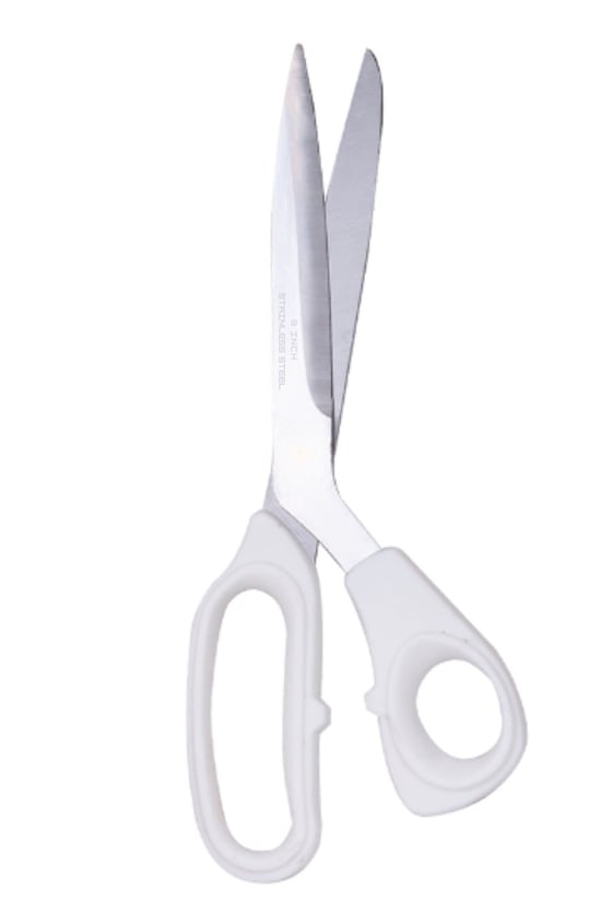 Beyaz Plastik Makas 9 İnch