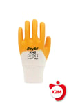 Beybi Kn2 Sarı Pamuk Nitril İş Eldiveni 10 Beden 12 Çift