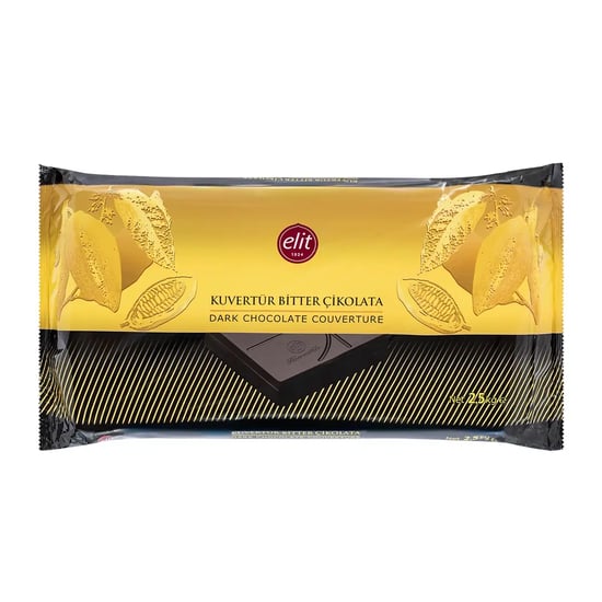 Elit Bitter Kuvertür Çikolata 2.5 Kg