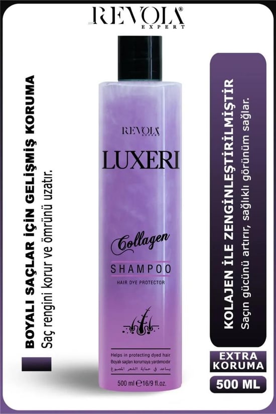 Revola Luxeri Şampuan Boyalı Saçlar için Koruma 500 Ml Kolajen