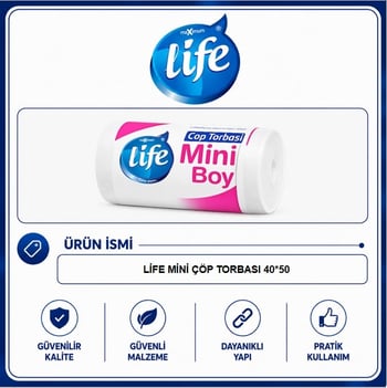 Life Mini Çöp Torbası 40'lı