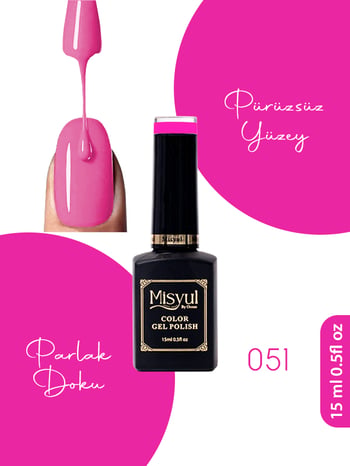 Misyul Uv Led Kalıcı Oje Nail Art 15 Ml 051