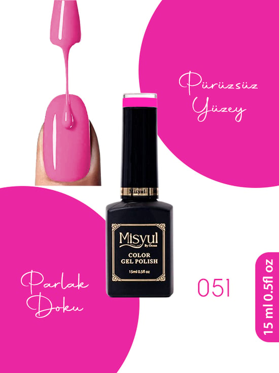 Misyul Uv Led Kalıcı Oje Nail Art 15 Ml 051