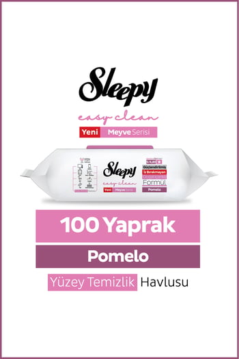 Meyve Serisi Yüzey Temizlik Havlusu Mendili Pomelo 100 Yaprak