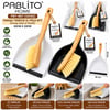 Pablito Pbt-867 ( Geniş ) Faraşlı & Temizlik El Fırça Seti ( Ahşap Saplı & Plastik ) ( 33cmx22cm )