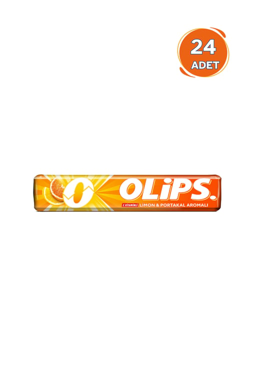 Olips Şekerleme 28 gr 24'lü Paket Limon & Portakal Aromalı