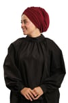 Hürrem Bone Bordo Drapeli Salaş Tesettür Bone Sandy Büzgülü 2315_16