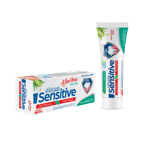 Fresh White Diş Macunu Sensitive Aloe Vera 90 Gr