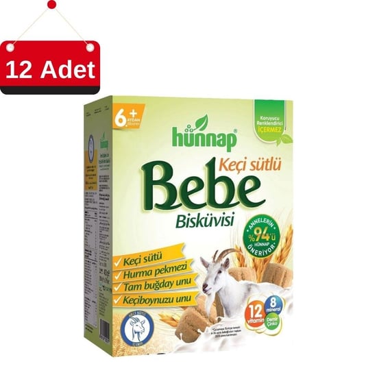 Hünnap Keçi Sütü Bebe Bisküvisi 400 Gr