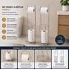 K13-112 ( Krom & Metal) Ayaklı Wc Kağıtlık ( Yedekli )