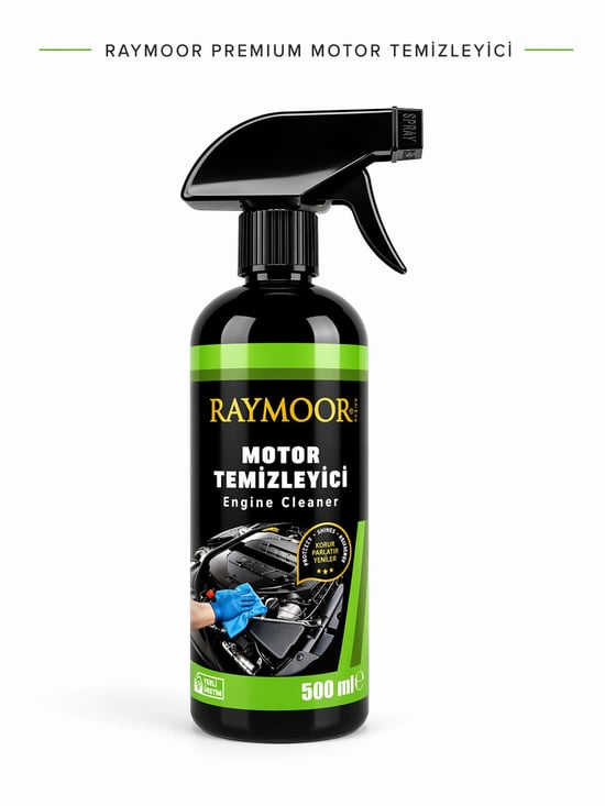 Raymoor Premium Motor Temizleyici | Güçlü Motor Yağ ve Kir Temizleyici