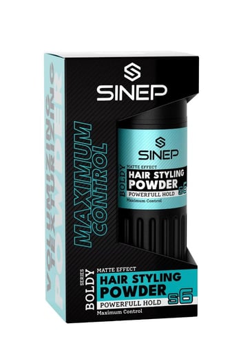 Sinep Toz Wax No:6 Powerful Hold Turkuaz Ekstra Güçlü Tutuş & Cesur Tarzlar 20 Gr