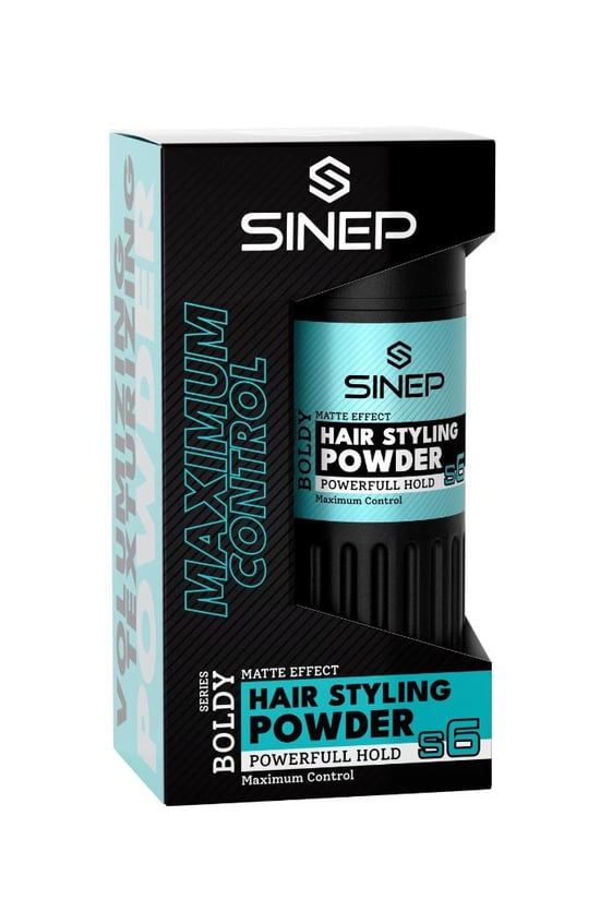 Sinep Toz Wax No:6 Powerful Hold Turkuaz Ekstra Güçlü Tutuş & Cesur Tarzlar 20 Gr