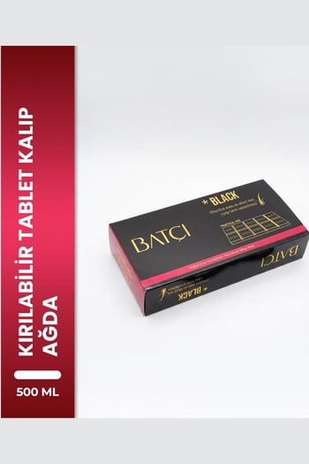 Batçı Çikolata Şekilli Yeni Nesil Kırılabilir Tablet Siyah Kalıp Ağda 500 Ml