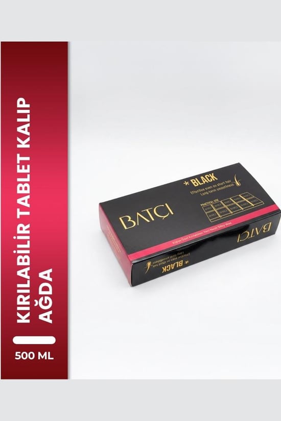 Batçı Çikolata Şekilli Yeni Nesil Kırılabilir Tablet Siyah Kalıp Ağda 500 Ml