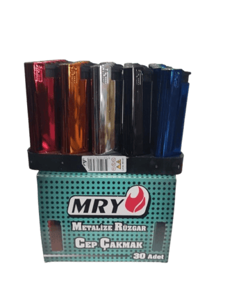 Mry Metalize Rüzgar Çakmak Metal Parlak Renkli