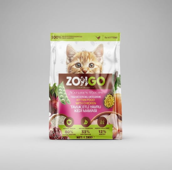 Zongo Yavru Kedi Maması Tavuklu 1200gr