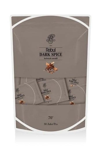 Rebul Dark Spice 50lı Kolonyalı Mendil Poset