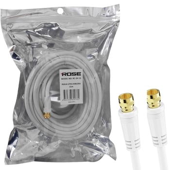 Rg6 F Konnektörlü Hazır Kablo 15mt Rc-24-15