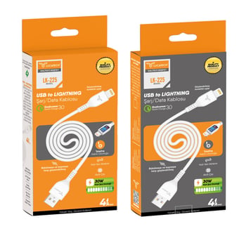 Lucatech Lk-225 Usb Lightning ( İphone Uyumlu)  Şarj Kablosu 3.4a