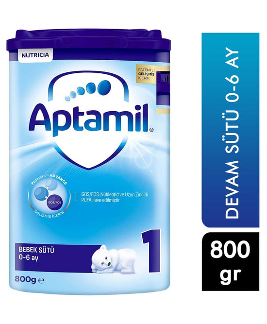Milupa Aptamil 1 Bebek Sütü 0-6 Ay 800 Gr Biberon Hediyeli