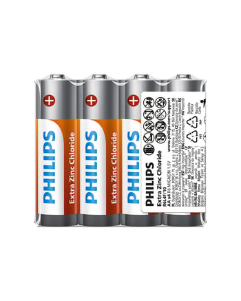 Philips Extra Zinc Chloride 1.5v Aa Kalem Pil 4'lü Naylon