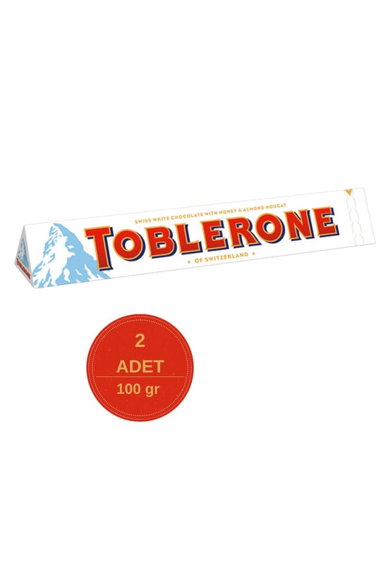 Toblerone Beyaz Çikolata 100 Gr - 2 Adet