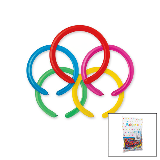 Gemar-d4 Sosis Uzun Balon #080 ( 2'' & 5cm & 100pcs )